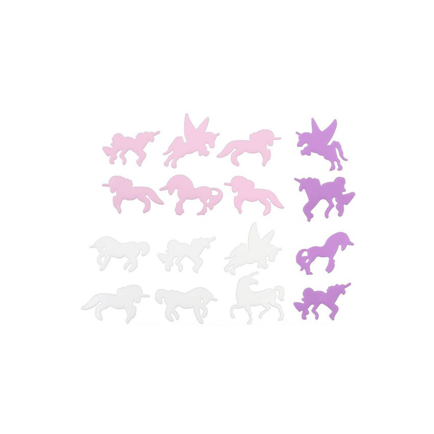 Décoration phosphorescente x16 M36 - Licorne 