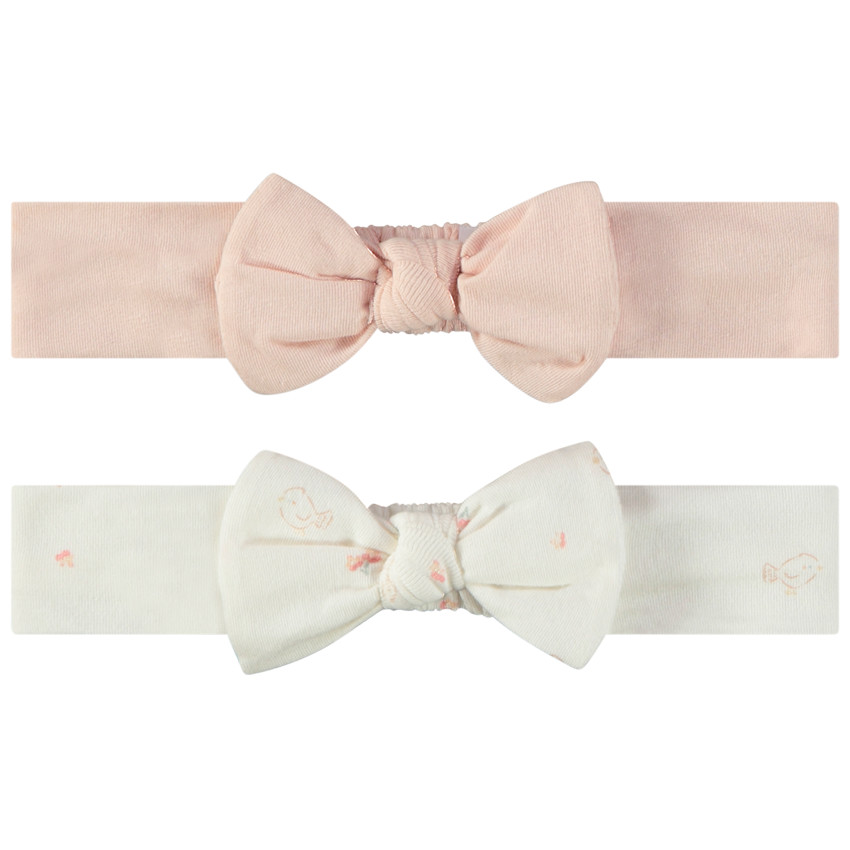 Lot de 2 bandeaux à nœud pour bébé fille 