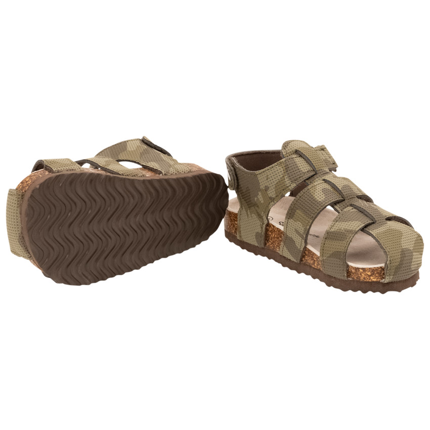 Sandalen met klittenband camouflageprint voor baby jongen 