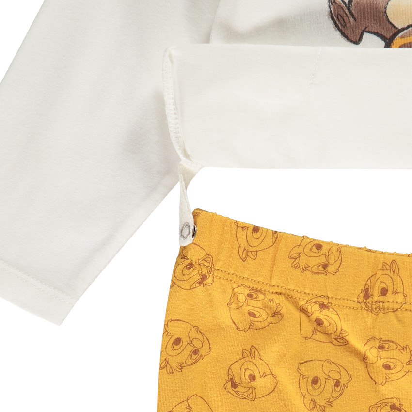 Pyjama 2-delig t-shirt lange mouwen en broek Tic & Tac Disney voor baby jongen 