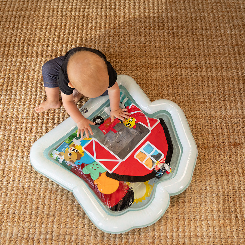 Tapis à eau d'éveil sensoriel sur le thème de la ferme 