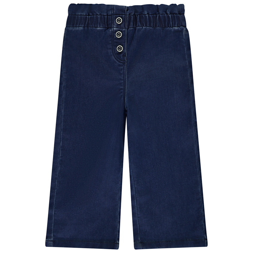 Jean large à taille élastiquée pour bébé fille 