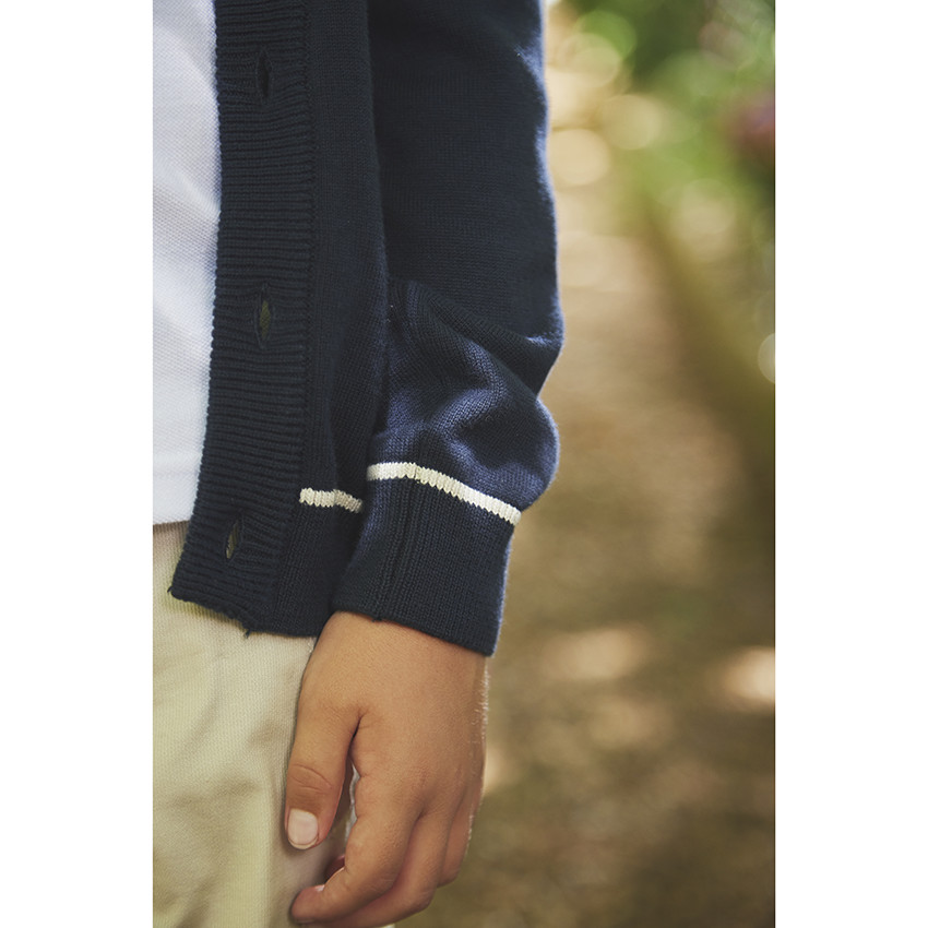 Gilet en maille pour garçon 