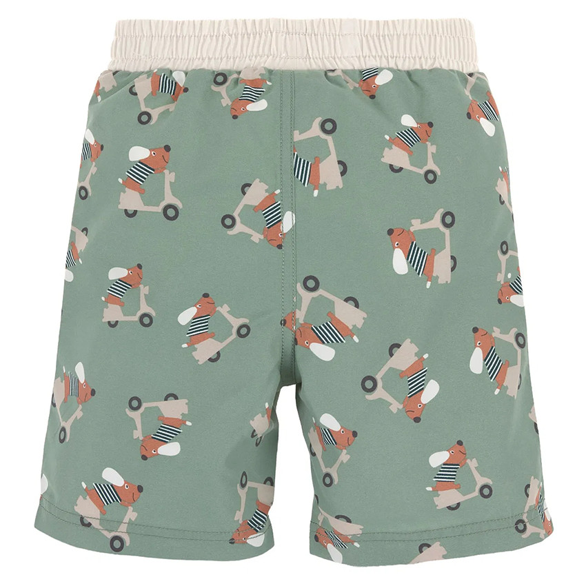 Short de bain T98 (25 à 36 mois) Scooter/Dog Green 
