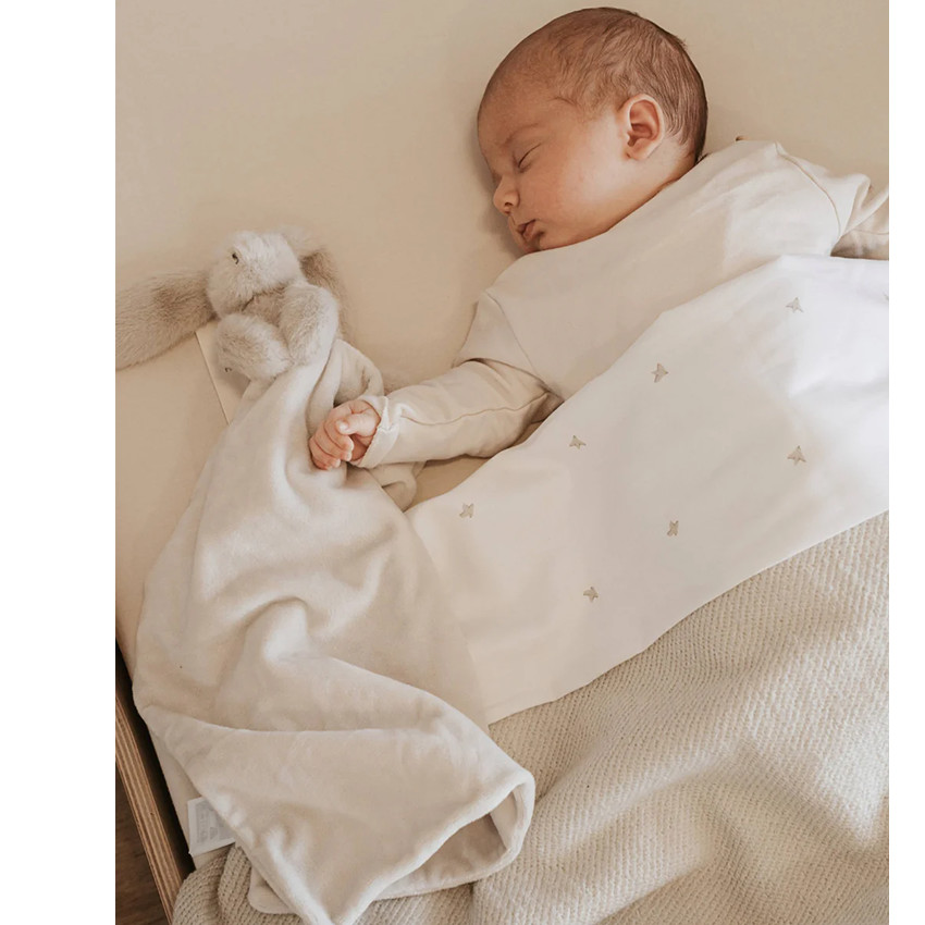 Doudou lapin tout doux - Warm Grey - 35x35 cm 