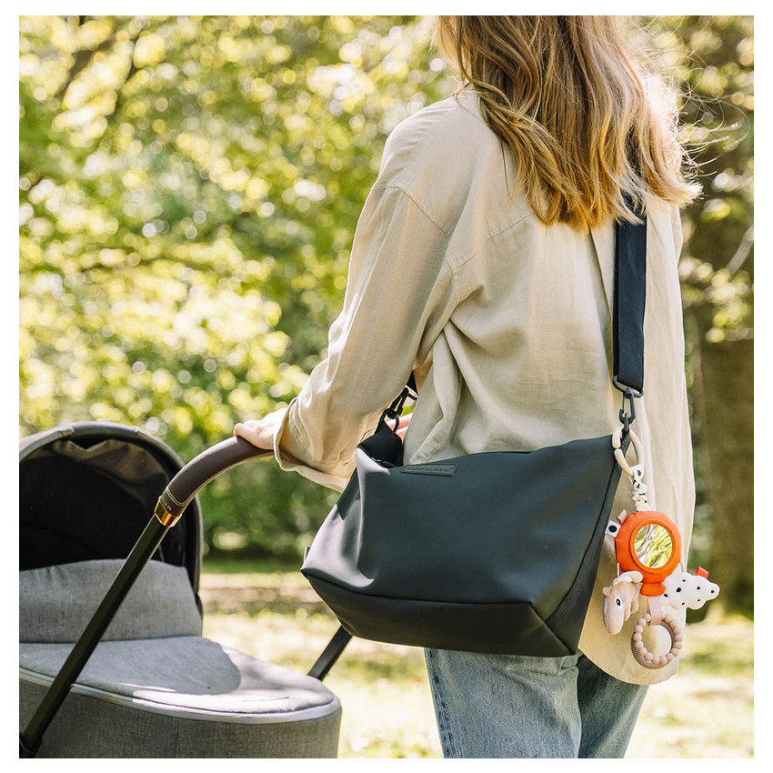 Sac à langer pour poussette Noir 