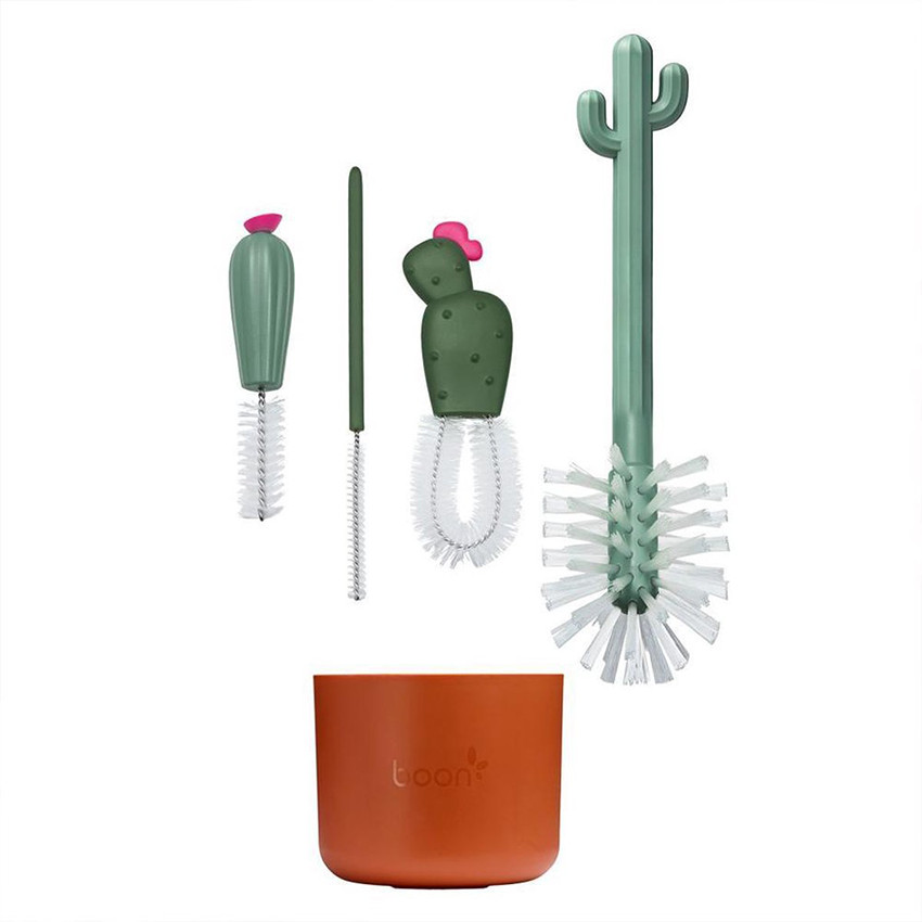 Lot de 4 goupillons cactus Brun 