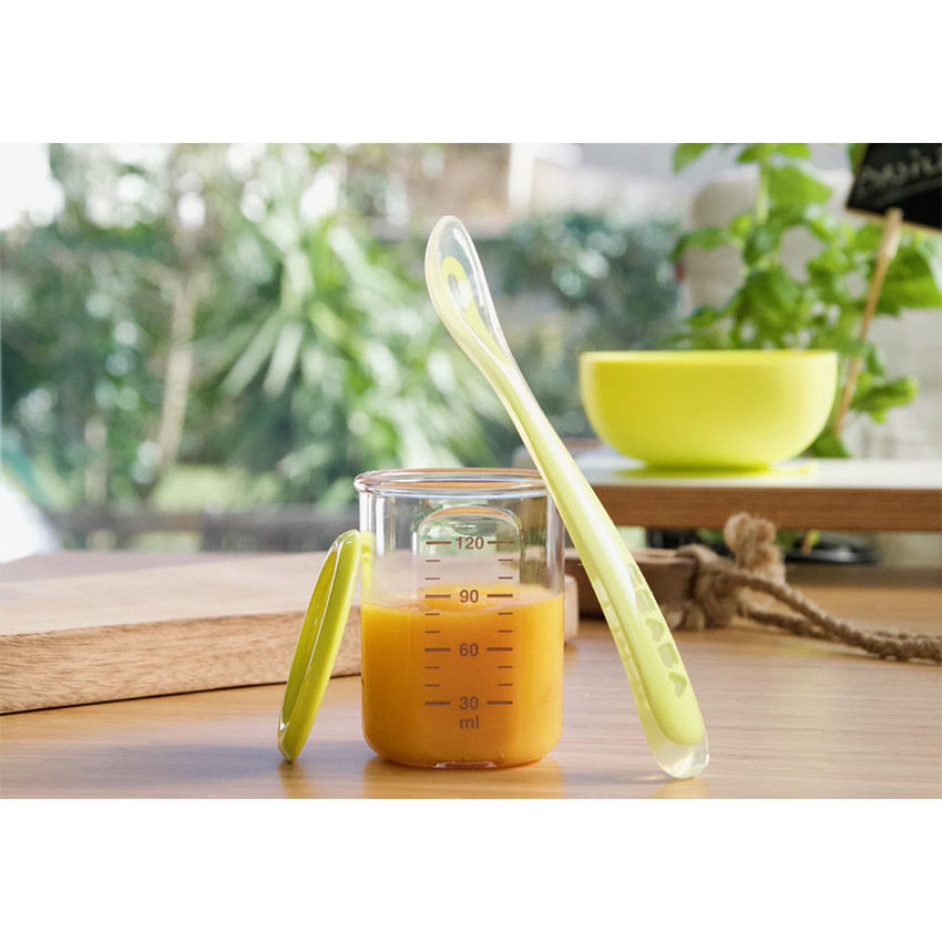 Cuillère 1er repas Soft - Néon 