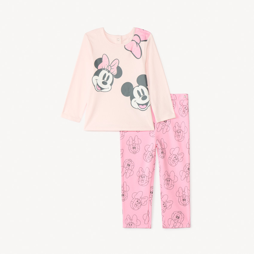 Set 2 pièces Minnie Disney pour bébé fille avec finitions différentes selon l’âge 