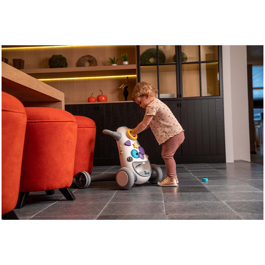 Pousseur Trotteur aide à la marche Jumpy Gris 