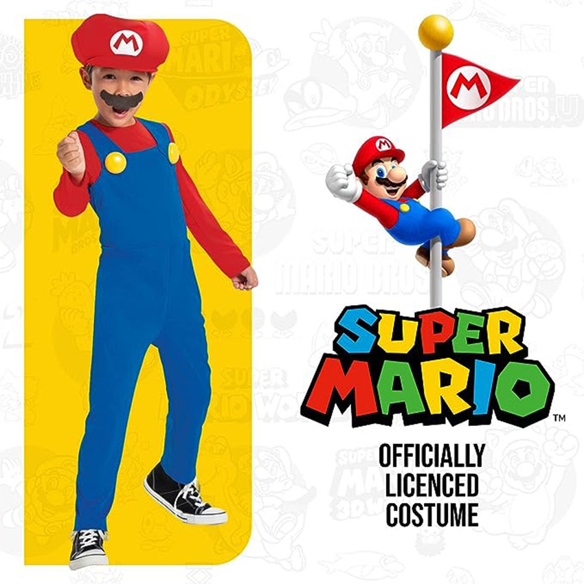 Déguisement Mario 4/6 ans - Super Mario