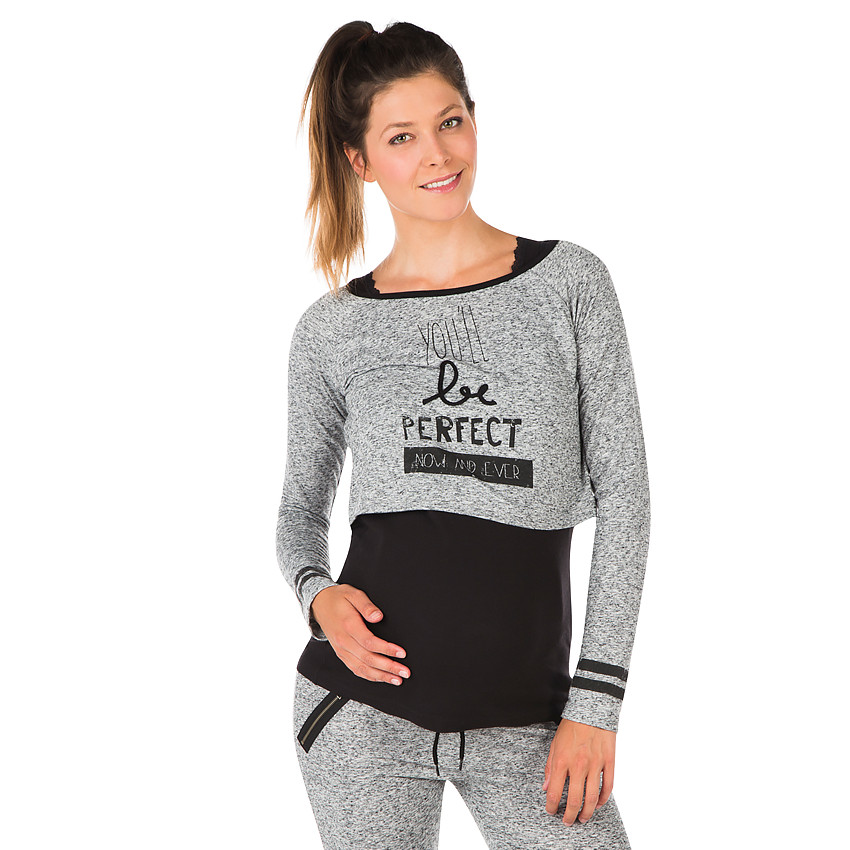 Sweatshirt voor tijdens de zwangerschap 