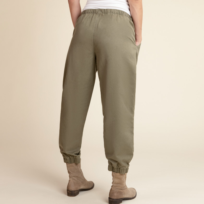 Vloeiende broek met elastische taille voor dames 