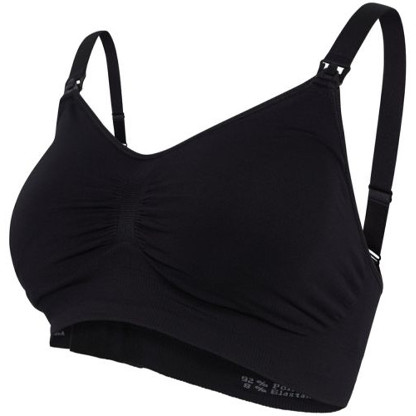 S - Soutien-gorge d'allaitement rembourré sans coutures Noir 
