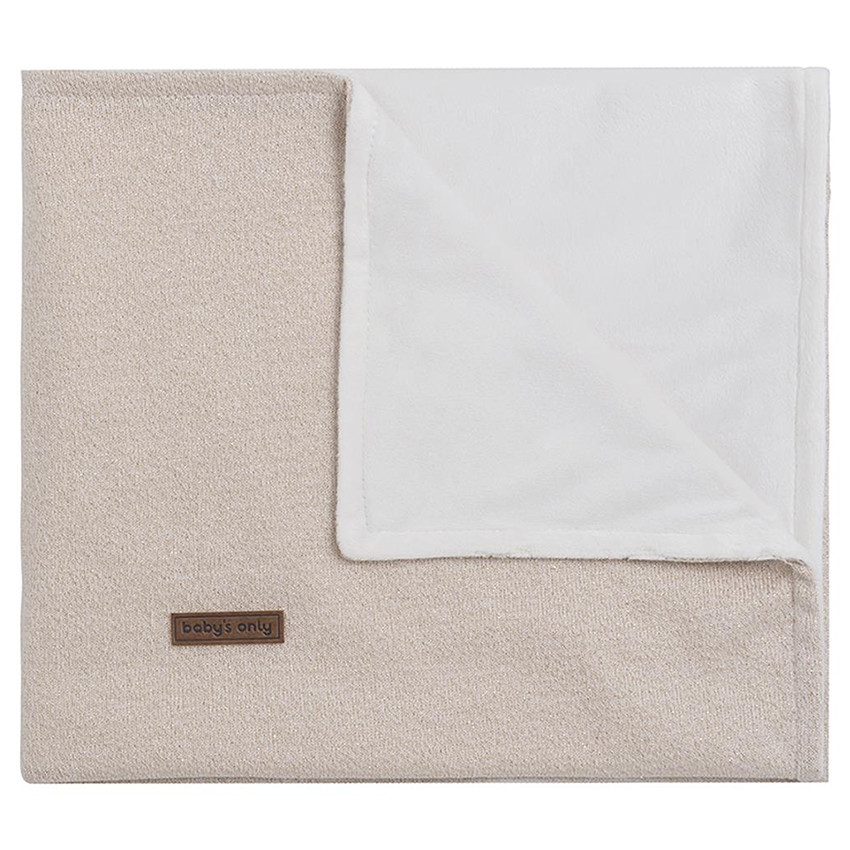 Deken wieg Soft Sparkle - Goud/ivoor 70x95 cm 