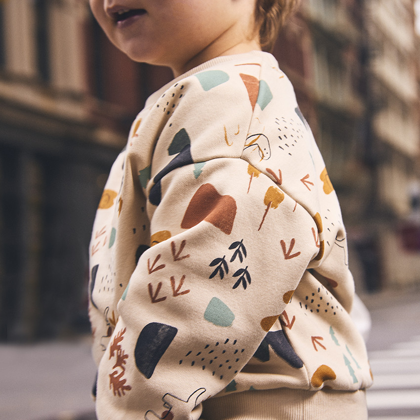 Jogging set met fleece en dinosaurussen voor baby jongens 