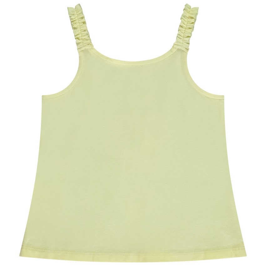 Effen hemdje met glinsterprint en fantasie 3D voor meisjesbaby 