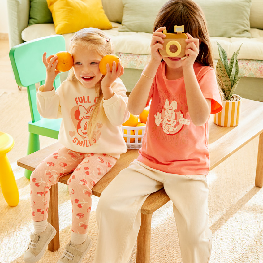 Sweatshirt met Minnie Disney print + legging voor meisjesbaby 