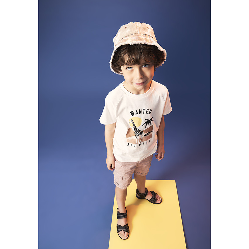 Bob effet tie & dye finition franges pour garçon 