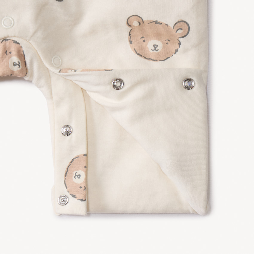 Twee-delige salopette met berenprint voor baby