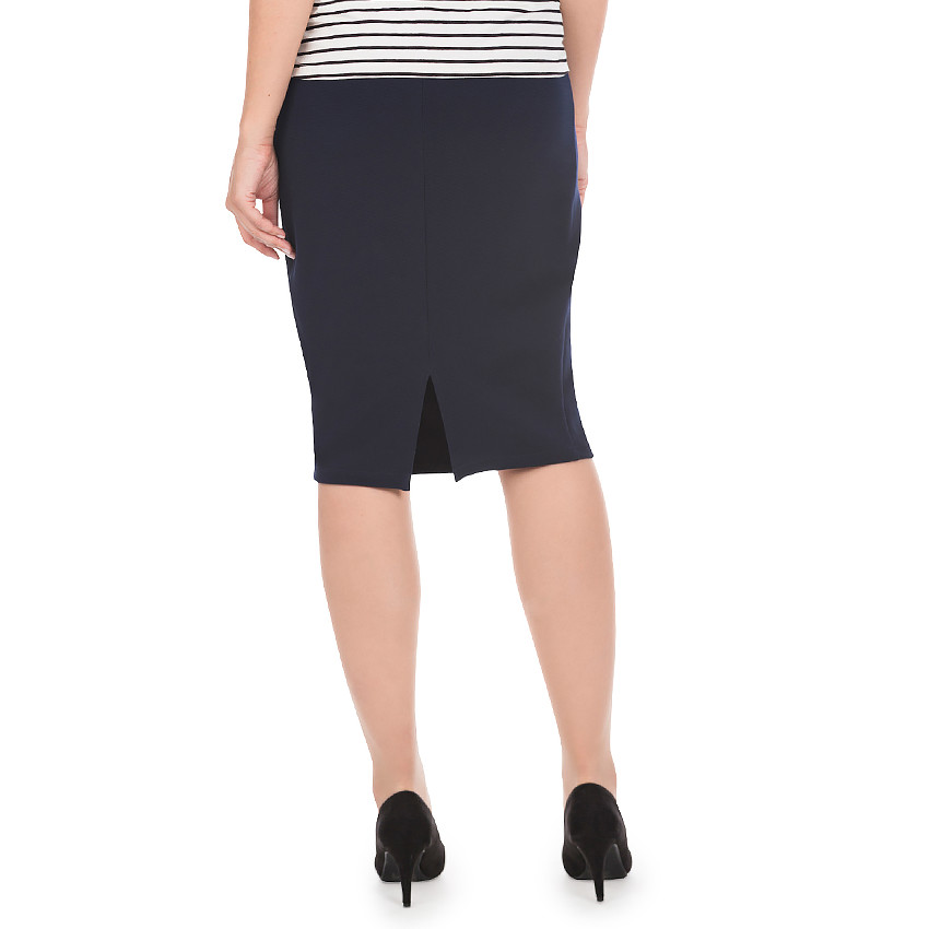 Rok voor tijdens de zwangerschap in effen kleur op de achterkant 