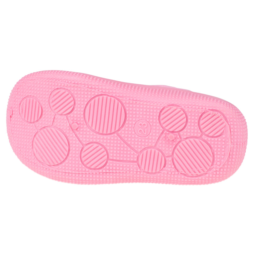 Chaussons bottillons roses à double scratch et patch Disney Dumbo 