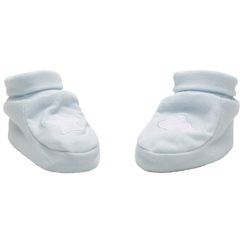 pantoffels van jersey met geborduurde motiefjes 