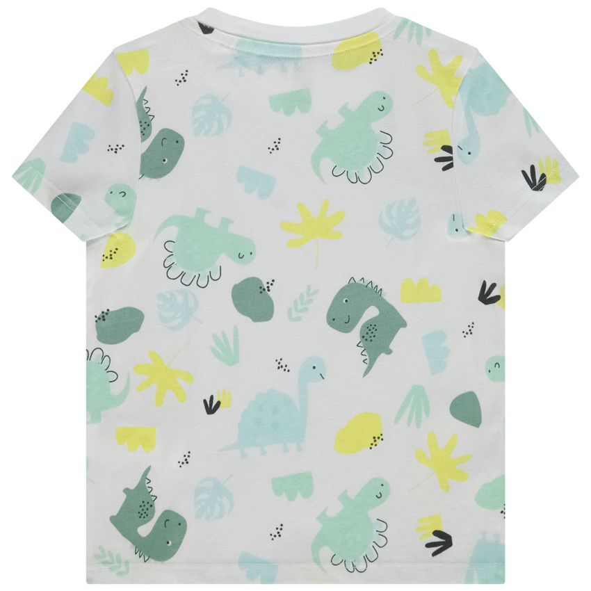 T-shirt manches courtes imprimées dinosaures pour bébé garçon 