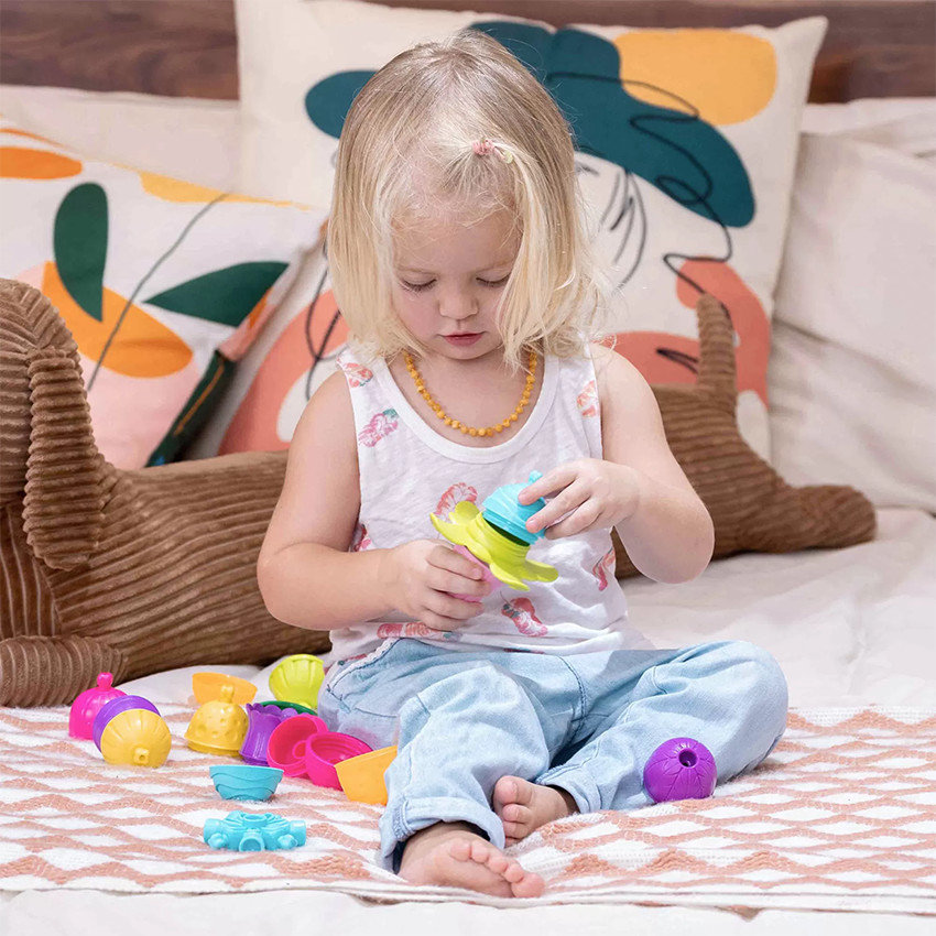 Sac de Perles Educatives et Accessoires 28 Pièces 