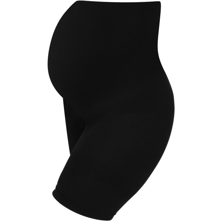 M - Naadloze zwangerschapsshort - Zwart 