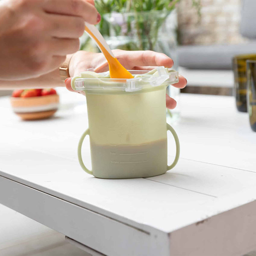 Set van 2 Herbruikbaar Bewaarzakken Yummy Bag 230ML Denim 