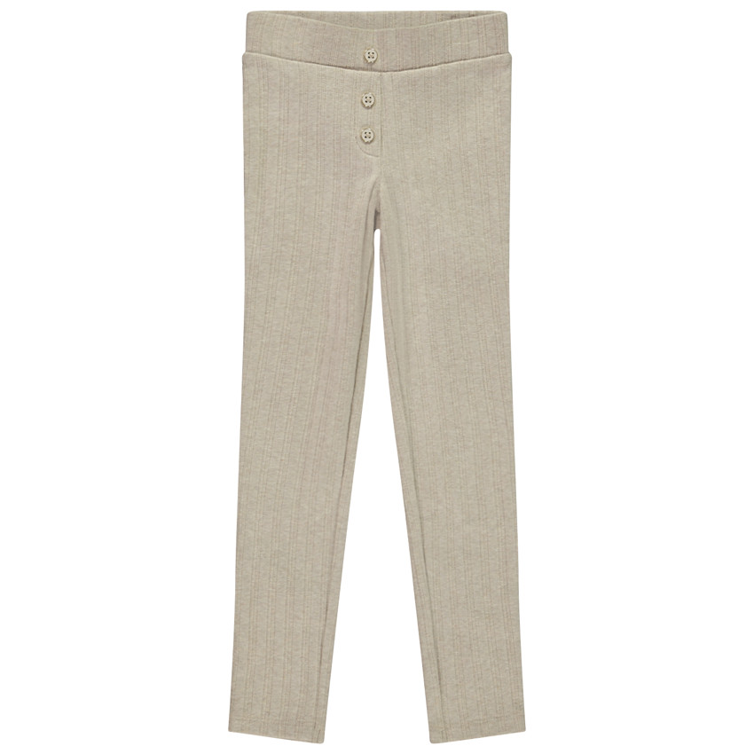 Caleçon en maille pointelle uni avec boutons fantaisie pour fille 