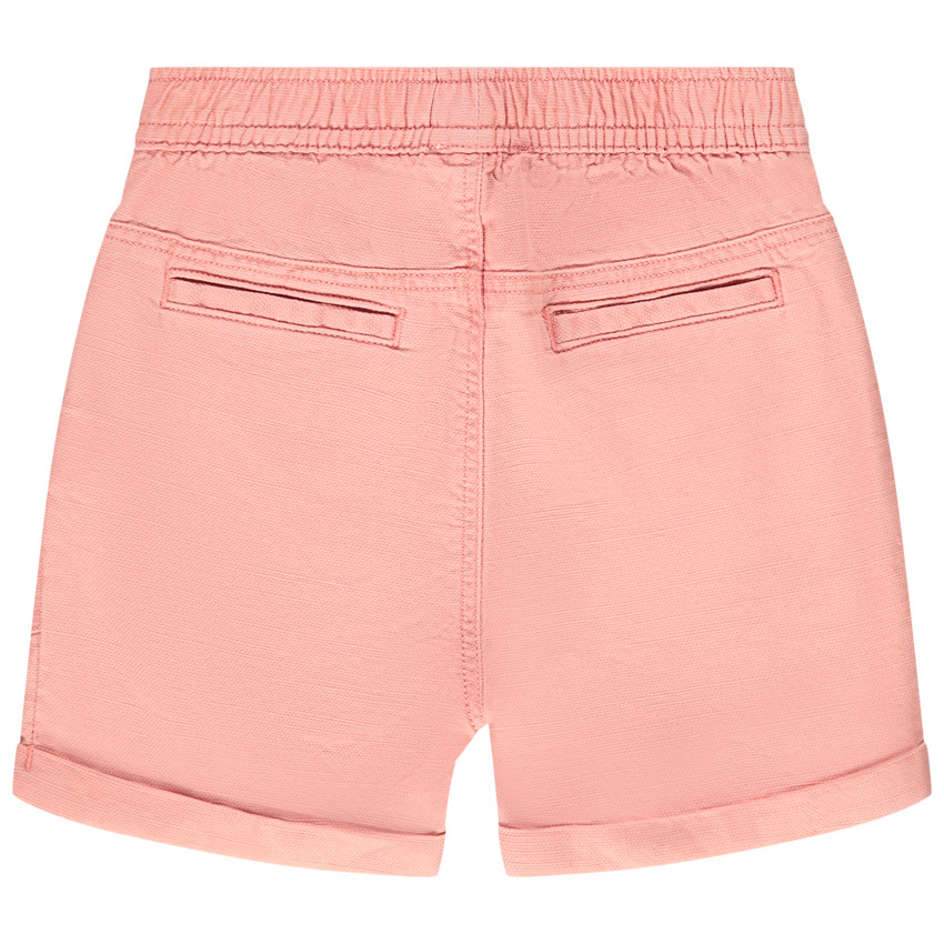 Bermuda van katoen met textuur voor babyjongen 