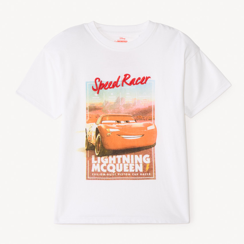 T-shirt manches courtes 1/2 oversize Flash McQueen Disney-Pixar garçon 