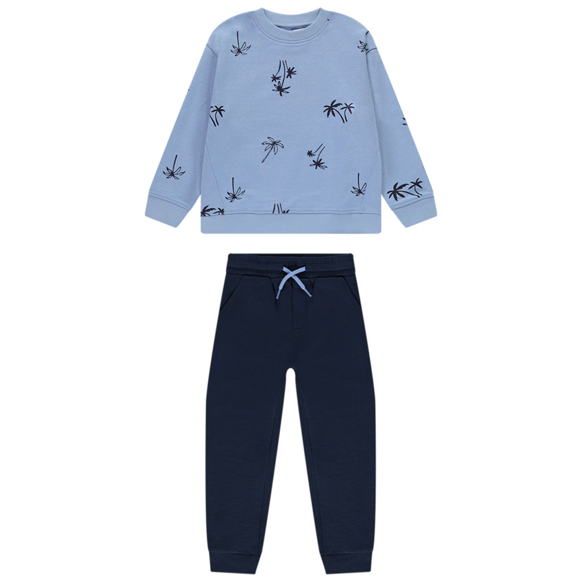 Ensemble jogging imprimé palmiers pour garçon 