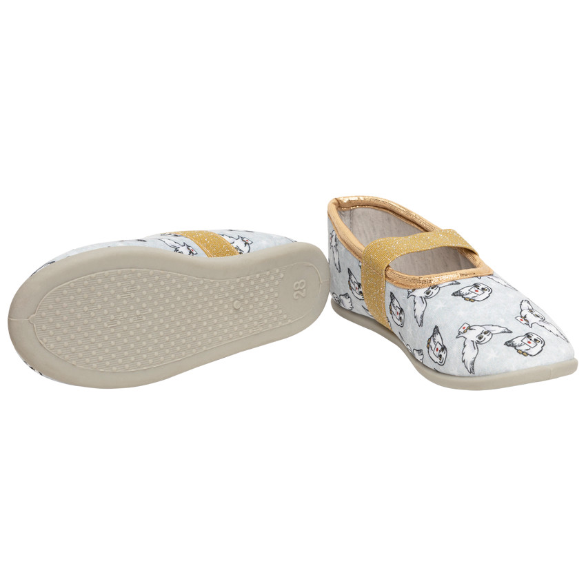 Chaussons babies imprimés Hedwige Warner pour fille 