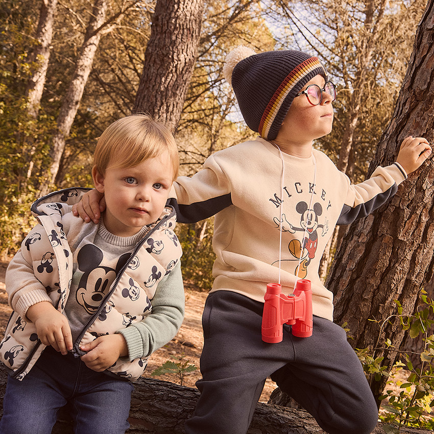 Pull Mickey Disney doublé velours pour bébé garçon 