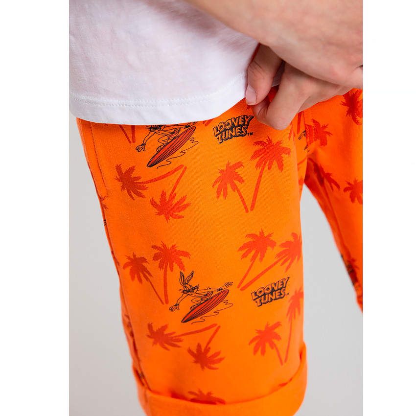 Ensemble de plage t-shirt + short print Bugs bunny Looney Tunes pour garçon 