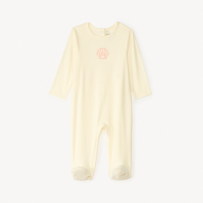 Donslaappak van jersey met borduursel voor babymeisjes 