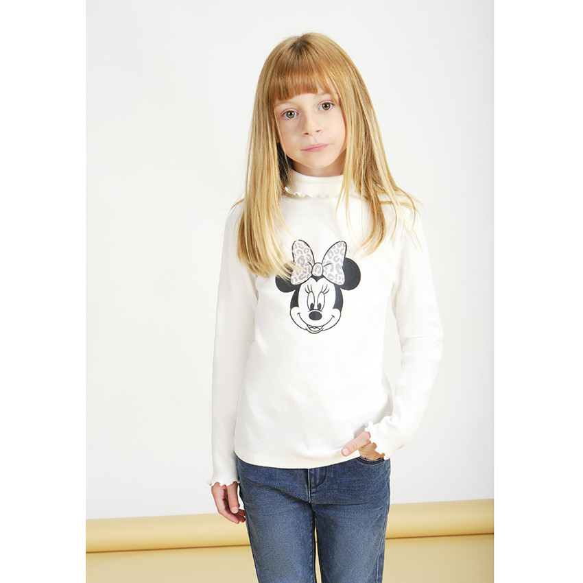 Sous-pull col roulé print Minnie Disney pour fille Orchestra