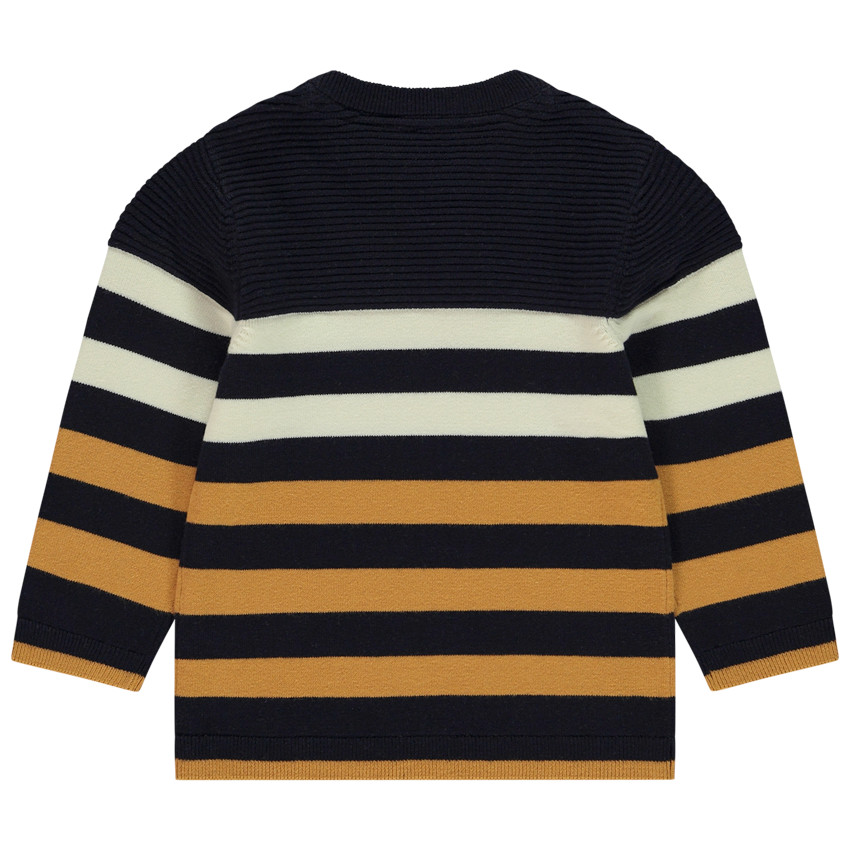 Pull en tricot fantaisie rayé pour bébé garçon 