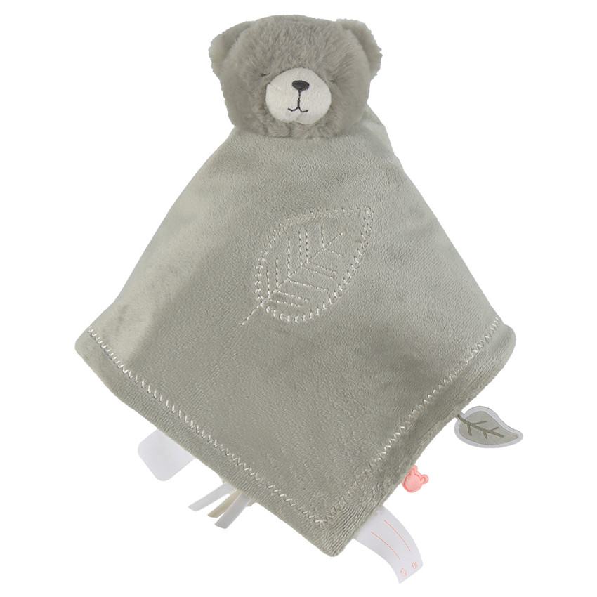 Knuffel doudou omkeerbaar Dag/Nacht Beer Orso Ecru 