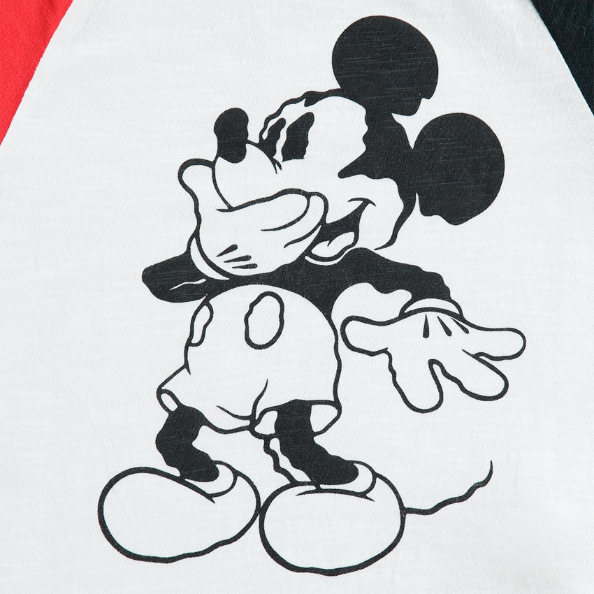 Shirt met korte mouwen in drie kleuren met Mickey ©Disney print  
