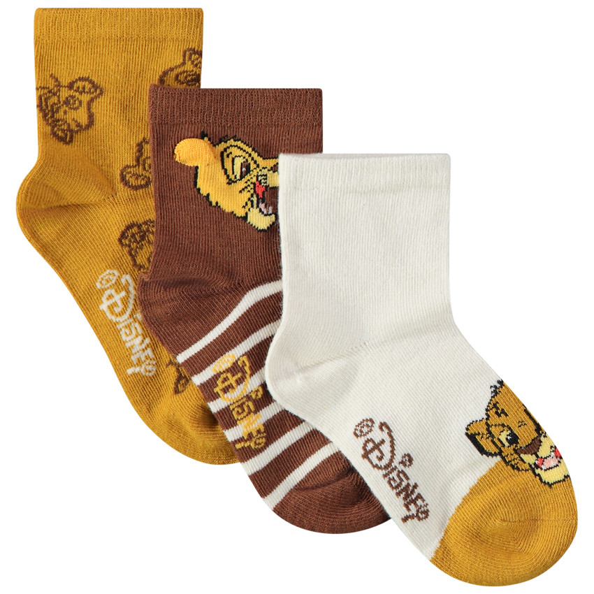 Lot de 3 paires de chaussettes Simba Disney pour garçon 