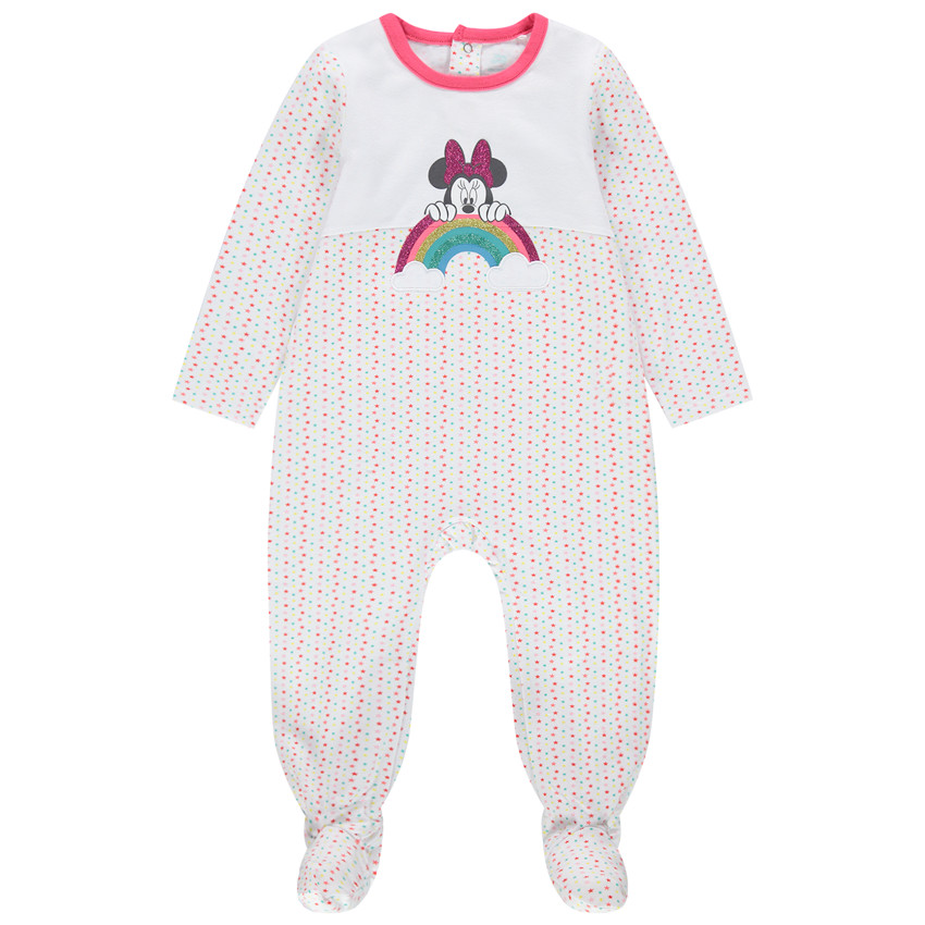 Onesie van jersey met glitterende Minnie-print (Disney) 