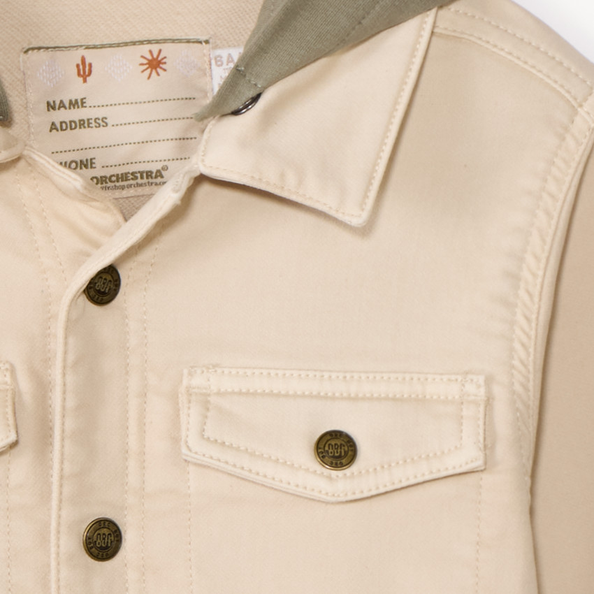 Veste en jean avec capuche amovible pour garçon 