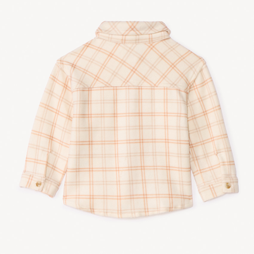 Surchemise en flanelle à carreaux pour bébé fille 