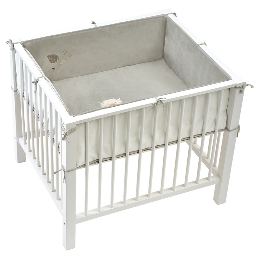 Tapis de parc avec bord 75x95cm Veloudoux Fluffy Kaki 