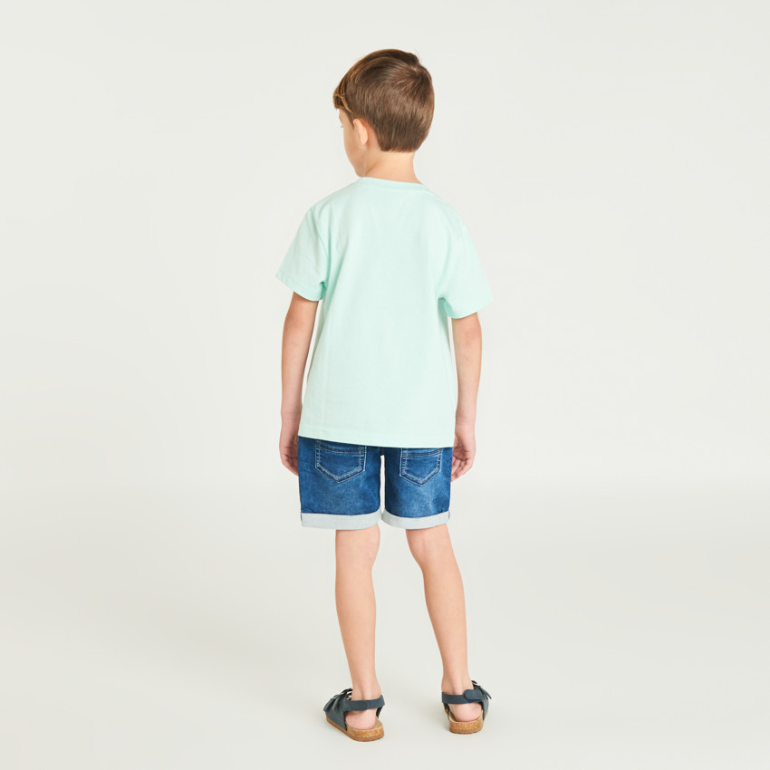 T-shirt manches courtes photoprint plage garçon 