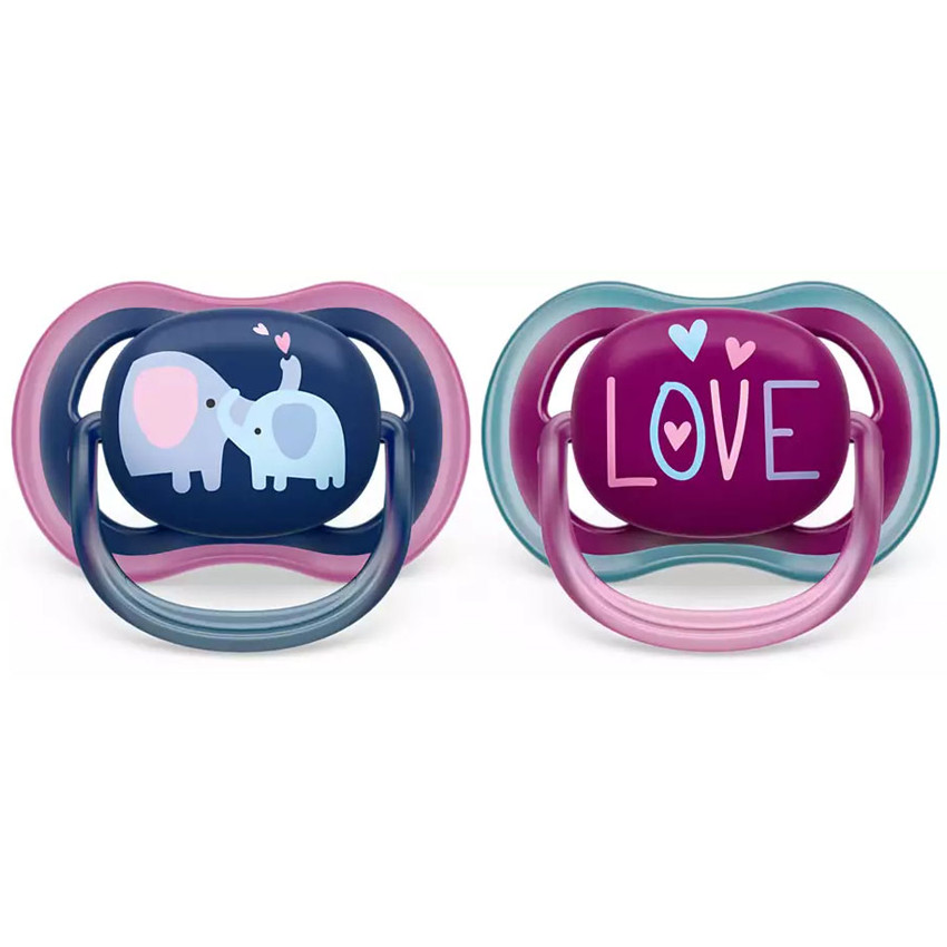 SILICON PACIFIER SOOTHER ULTRA AIR ,6-18 M 